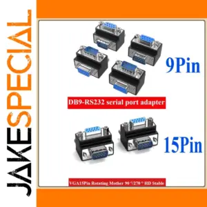 Industrial VGA Adapter with 9/15-pin Connectors