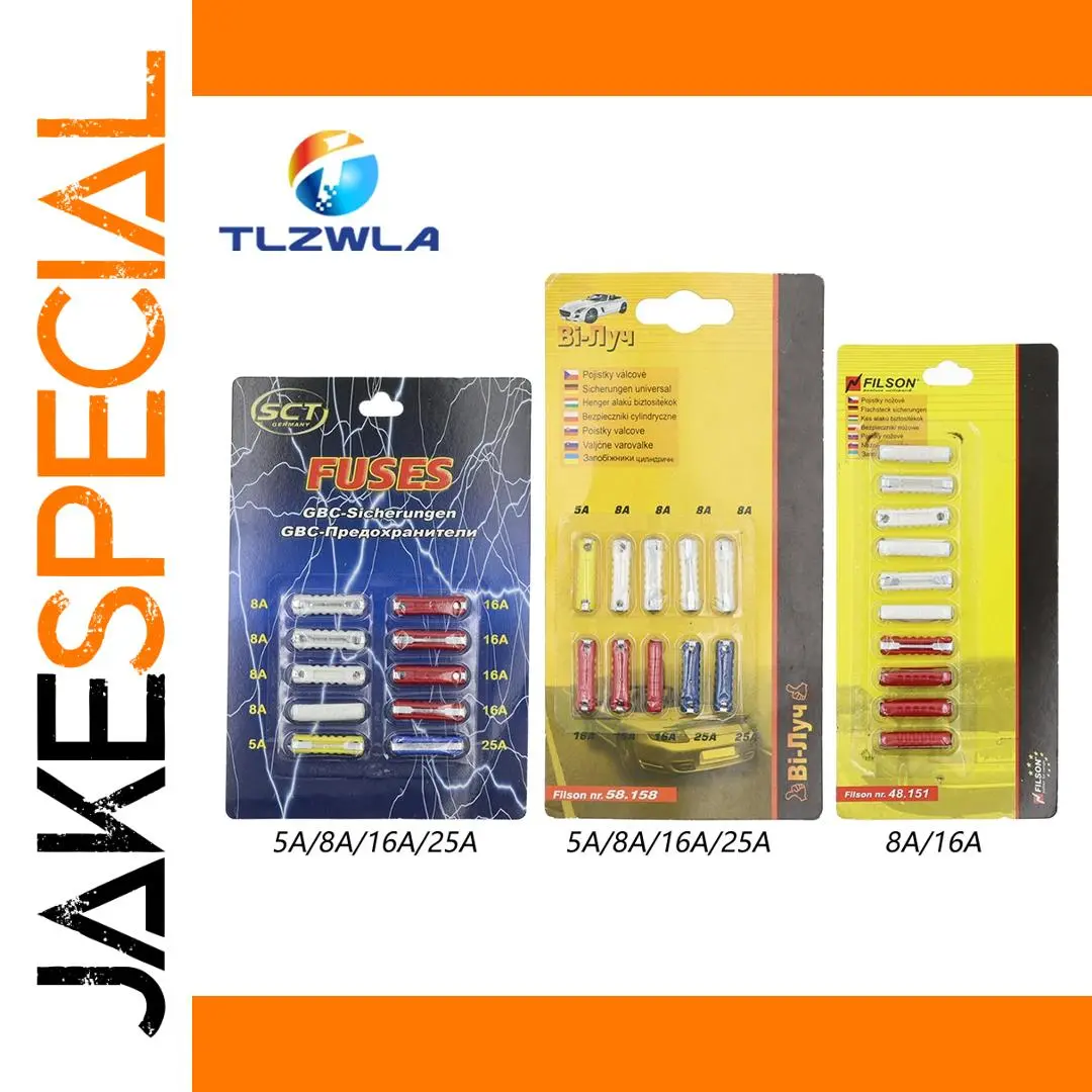 Automotive 6mm Blade Fuse Kit 5A-30A Set 1 Automotive 6mm Blade Fuse Kit 5A-30A Set