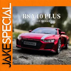 Red Diecast Audi R8 V10 Plus Model 1:32 Scale