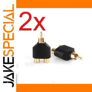 RCA Y-Splitter Adapter Set 2-Pack
