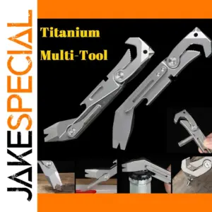 Titanium Outdoor Multi-Tool with Stainless Steel Blade