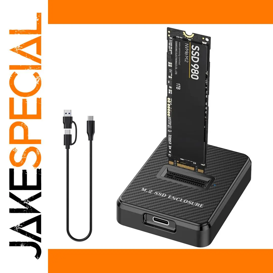 Black M.2 Enclosure for NVMe & SATA SSDs 1 Black M.2 Enclosure for NVMe & SATA SSDs