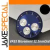 Blue/Green 32.5mm Watch Dial for VK63 Model