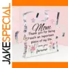 Mother's Day Acrylic Plaque with Floral Design