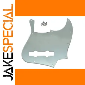 Silver Mirror Pickguard for 5-String Jazz Bass