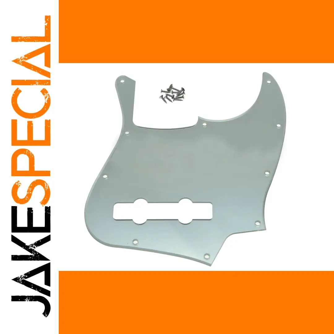 Silver Mirror Pickguard for 5-String Jazz Bass 1 Silver Mirror Pickguard for 5-String Jazz Bass