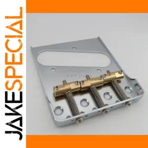 Vintage Tele Style Guitar Bridge with Brass Saddle