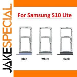 Samsung S10 Lite SIM Card Tray in Black, White, Blue