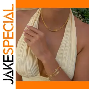 Luxury Stainless Steel Multi-Layer Necklace Set