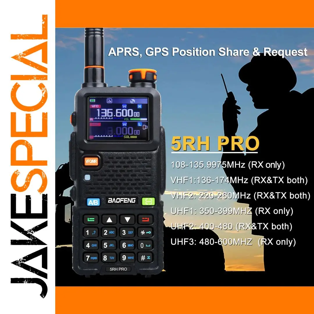 Baofeng 5RH PRO Dual-Band Radio with GPS 1 Baofeng 5RH PRO Dual-Band Radio with GPS