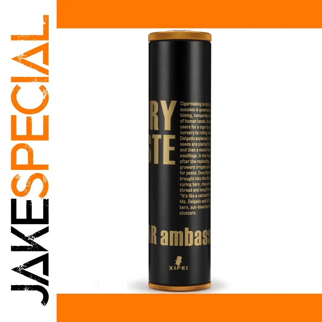 Premium Black Metal Travel Cigar Humidor 1 Premium Black Metal Travel Cigar Humidor