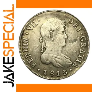 Antique-Style 1813 Spain 8 Reales Coin Replica