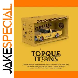 Vintage Yellow Pickup Truck Model Kit PB8842