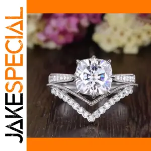 Silver Geometric Jewelry Set with Zircon Accents