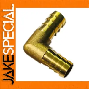 Brass 90° Hose Barb Elbow Connector