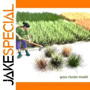 Realistic Static Grass Tufts Set for Miniatures