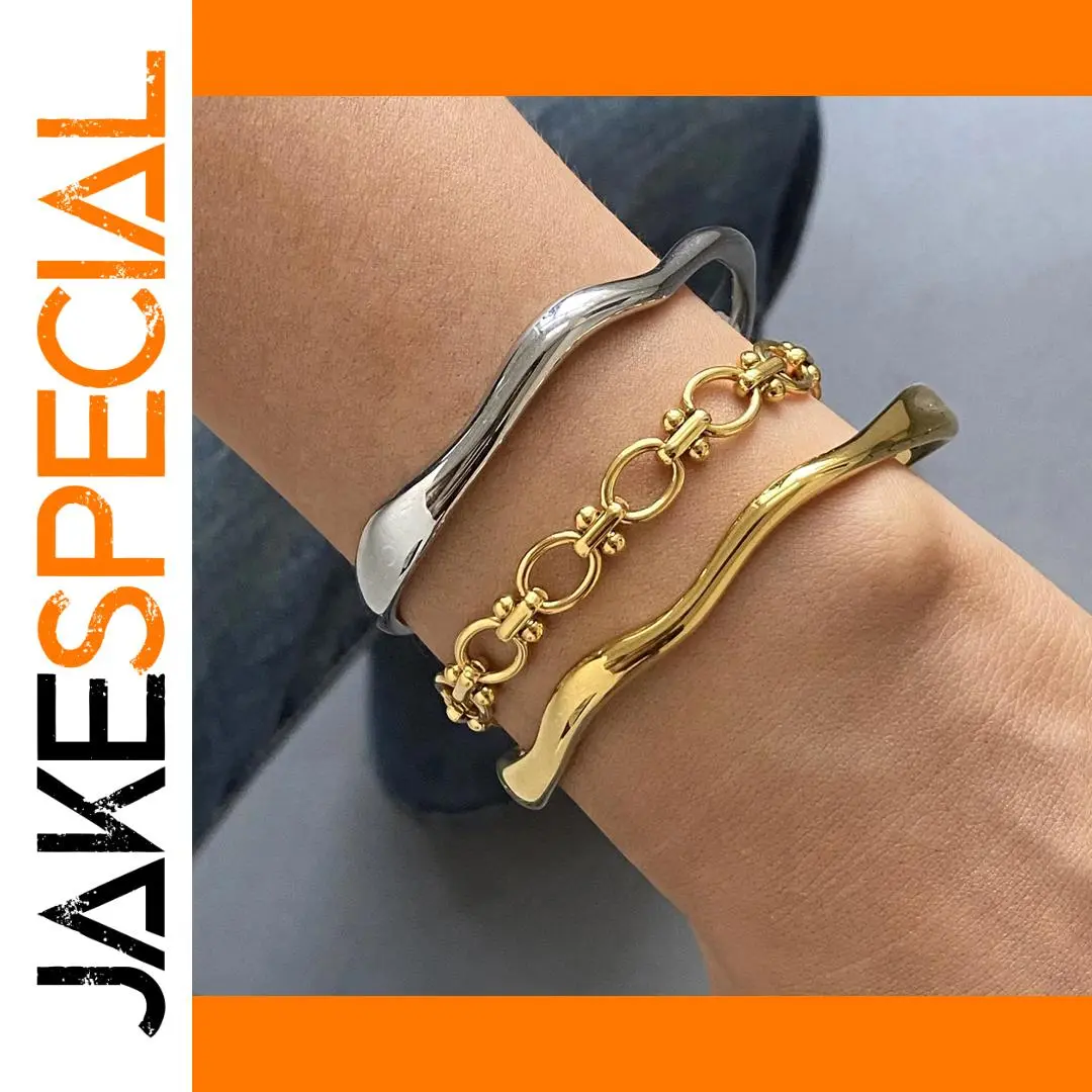 Stainless Steel Gold Bangle for Women 1 Stainless Steel Gold Bangle for Women