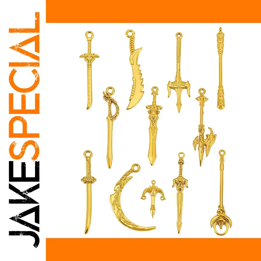 Stainless Steel Knightly Sword Charm Set 1 Stainless Steel Knightly Sword Charm Set