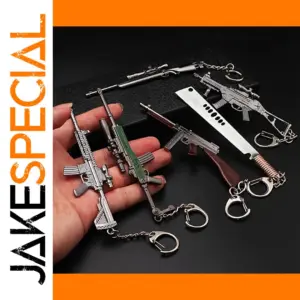 Mini Gun Keychain in Various Models