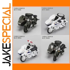 1/64 Scale Diecast Motorcycle Model in Multiple Colors