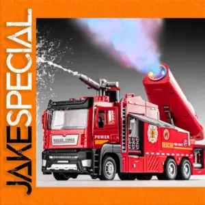 1:32 Scale Aluminum Fire Truck with Light and Sound