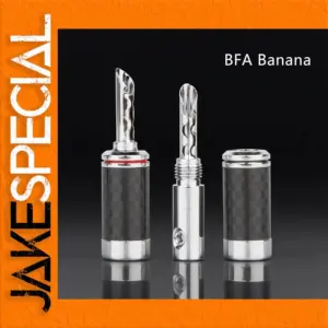Carbon Fiber BFA 4MM Banana Plug for Audio Systems