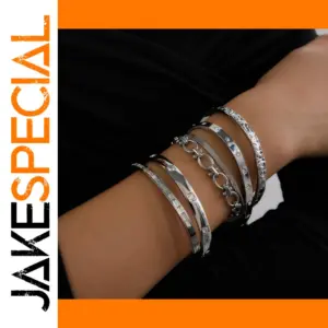 Minimalist Stainless Steel Hammer Bracelet for Women