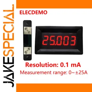 High-Precision Digital Ammeter 0-25A