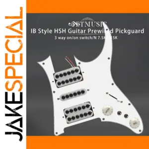 White HSH Pickguard for Electric Guitars