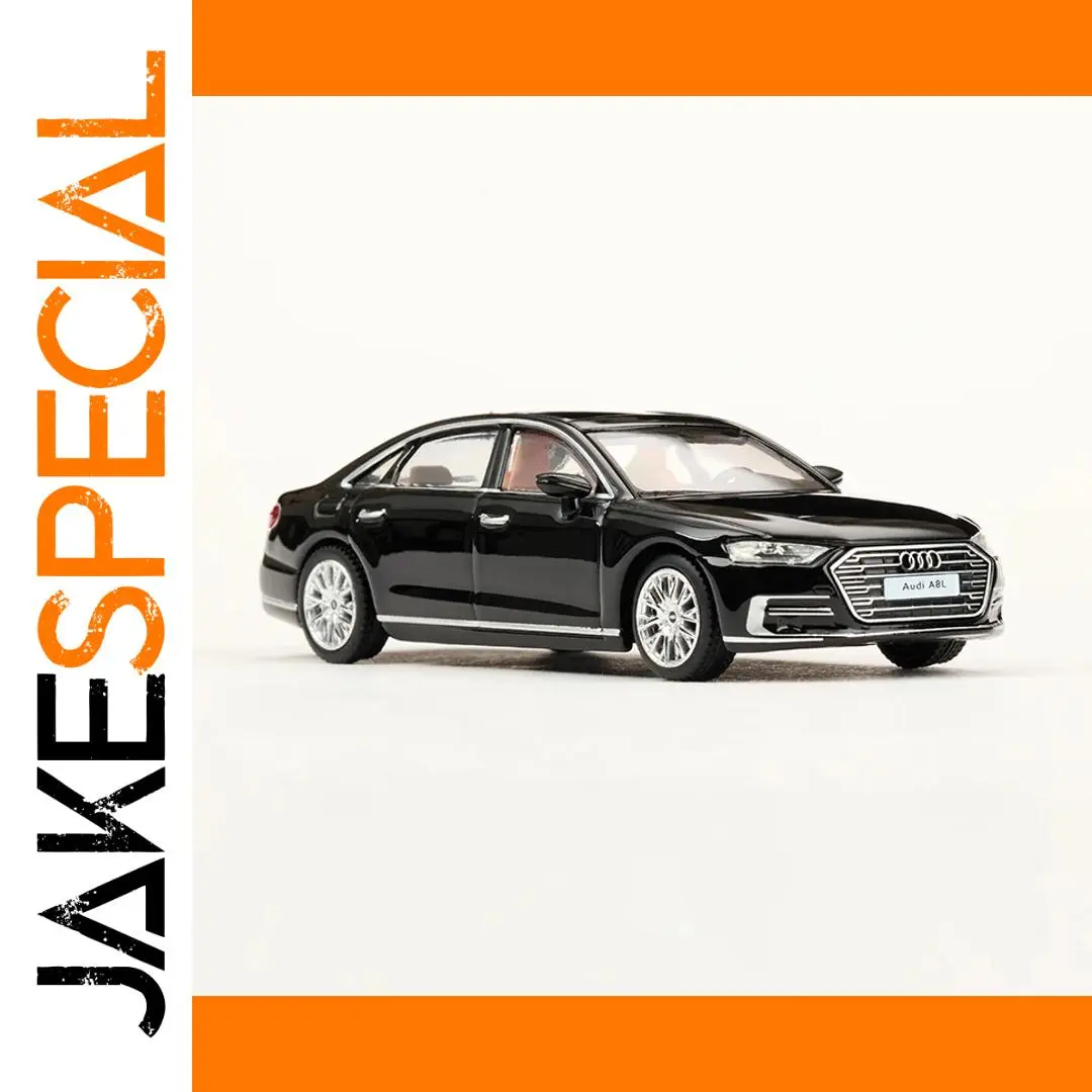 Black Audi A8L 1/64 Diecast Model 1 Black Audi A8L 1/64 Diecast Model