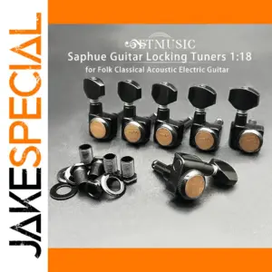 Locking Guitar Tuners Set, 1:18 Gear Ratio
