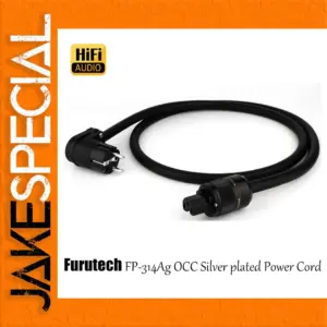 Premium Silver-Plated Power Cable for Audio/Video
