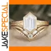 Elegant Gold & Silver Women's Ring Set