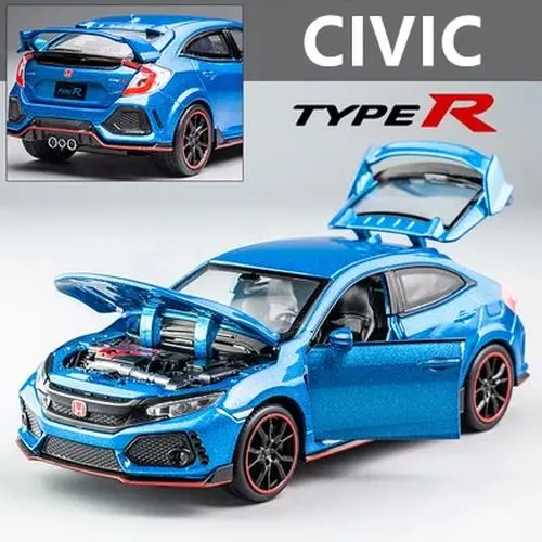 Honda Civic Type-R 1:32 Diecast Model with Sound & Light 7 Honda Civic Type-R 1:32 Diecast Model with Sound & Light - Image 7