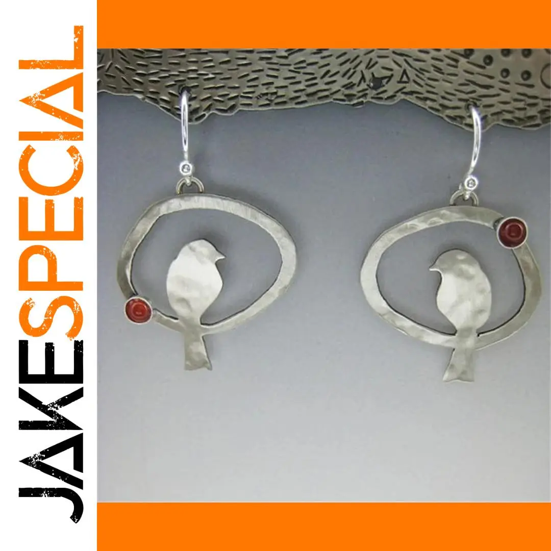 Vintage Geometric Bird Earrings for Women 1 Vintage Geometric Bird Earrings for Women