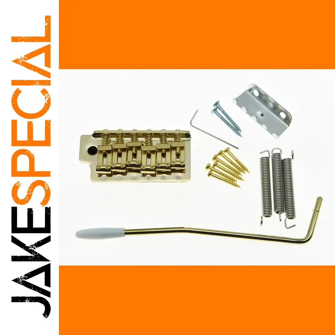 Gold Finish Strat-Style Tremolo Bridge 1 Gold Finish Strat-Style Tremolo Bridge