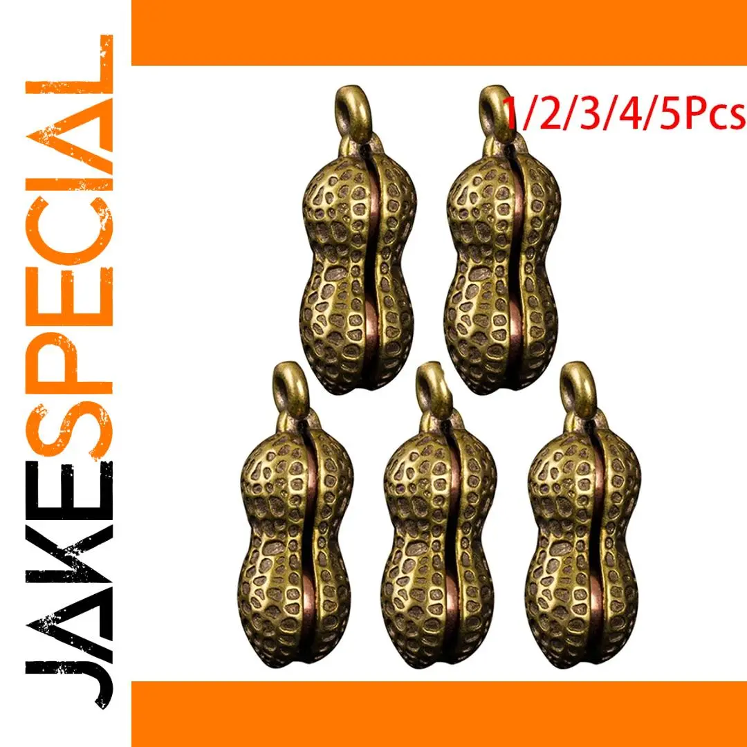 Brass Peanut Ornament Set (1-5 pcs) 1 Brass Peanut Ornament Set (1-5 pcs)