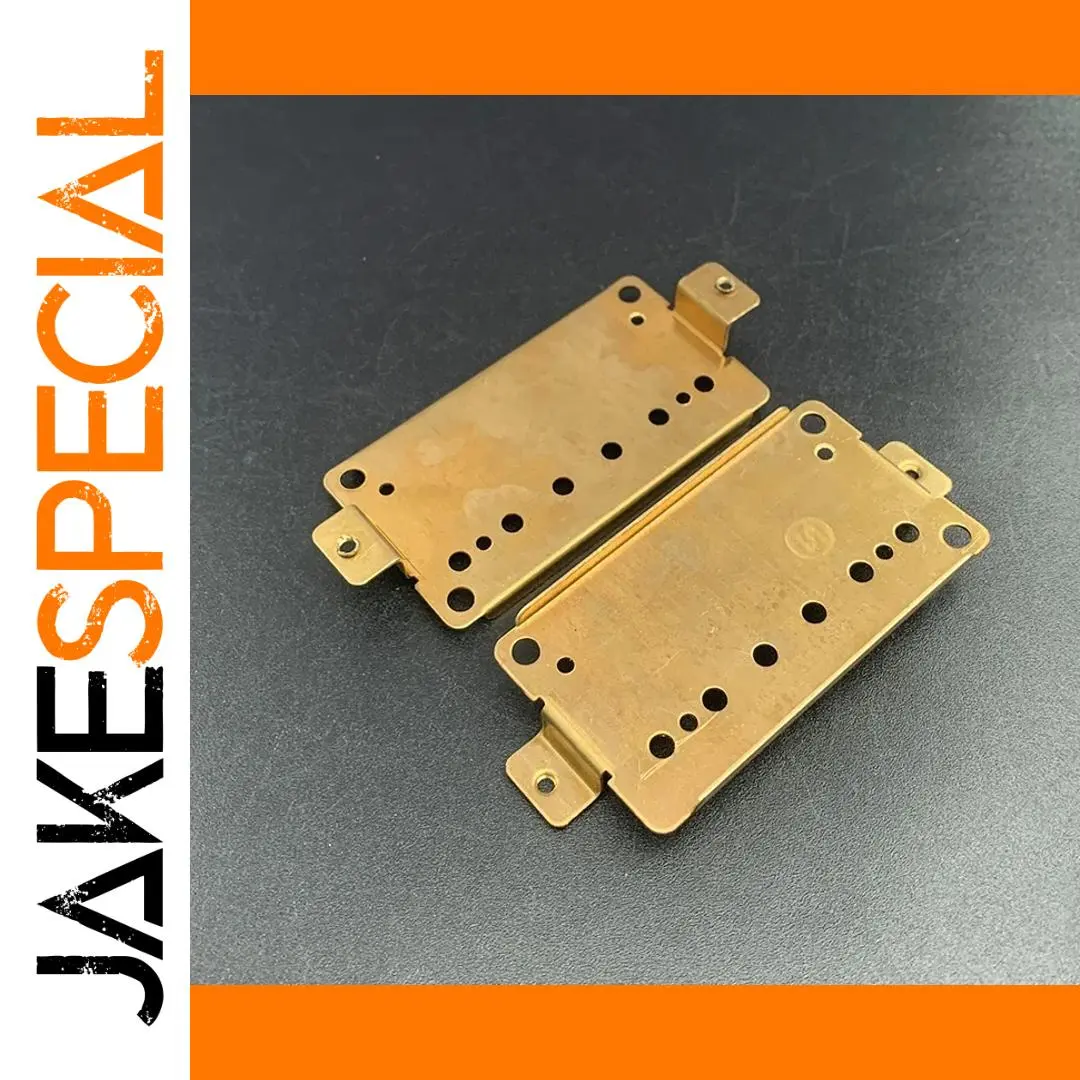 Brass Pickup Baseplates Set for 6-String Guitars 1 Brass Pickup Baseplates Set for 6-String Guitars