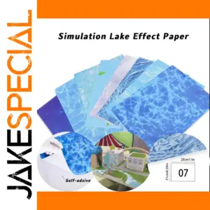 Realistic 21x28cm Simulation Water Sheet for DIY Projects