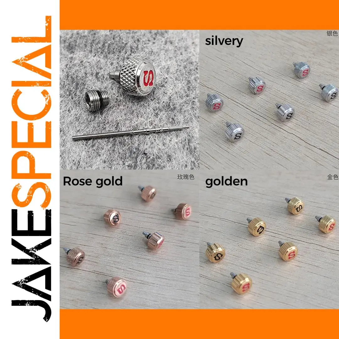 Silver Rose Gold Watch Crown for NH35A/NH36A 1 Silver Rose Gold Watch Crown for NH35A/NH36A