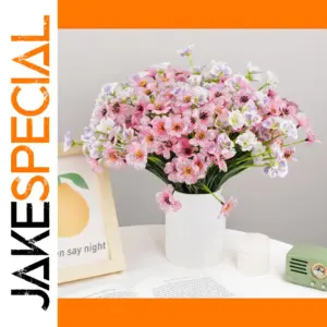 Artificial Pink and White Flower Arrangement, 32cm