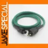 Premium Green Audio Power Cable for Hi-Fi Systems
