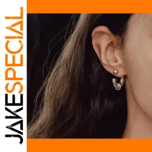 Gold PVD Stainless Steel Huggie Earrings