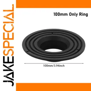 Black Bathroom Drain Core 138mm with Sealing Features