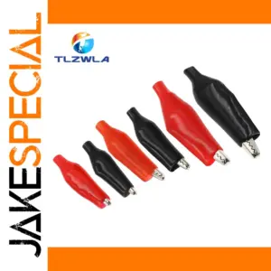 Set of 100 Metal Alligator Clips for Testing