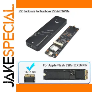 MacBook-compatible Black M.2 SSD Enclosure