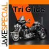 Black Tri-Glide Alloy Motorcycle Model 1:9 Scale