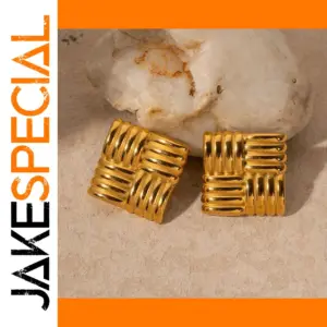 Stainless Steel Vintage-Inspired Earrings