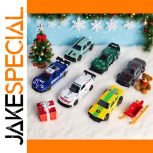 6-Pack Alloy Race Cars 1:64 Scale Display Set