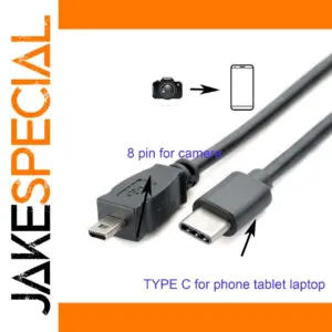 30cm Black USB-C OTG Data Transfer Cable